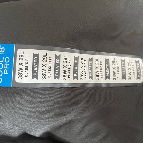 Haggar Cool 18 Pro Classic Fit Pleated Pants - Dark Gray - Picture 3 of 10